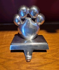 Christmas Stocking Hanger Holder Paw Polished Chrome Heavy Sturdy