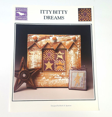 Twisted Threads Itty Bitty Dreams Cross Stitch Single Pattern Sampler Stars