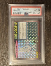 1997 TOMY POKEMON SCRATCH #150 MEWTWO UNSCRATCHED PSA 8 POP 21