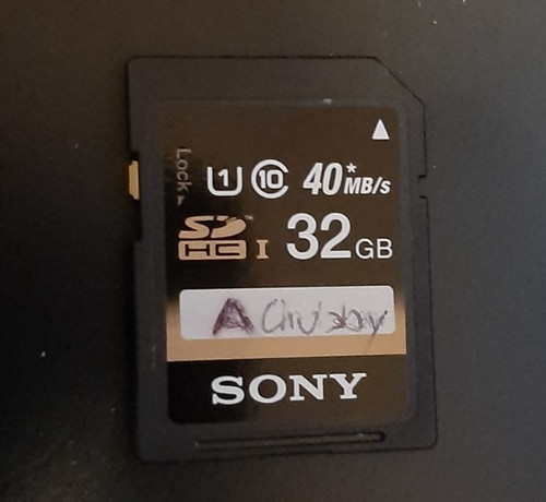 used 32GB SD SDHC memory card