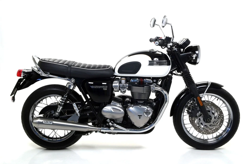 Terminali Scarico Arrow Pro Triumph Bonneville T120 2016 > 2019 - Immagine 2 di 3