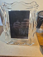 Vintage Waterford Crystal Picture Frame 2000 Born In The New Millennium 4x6”