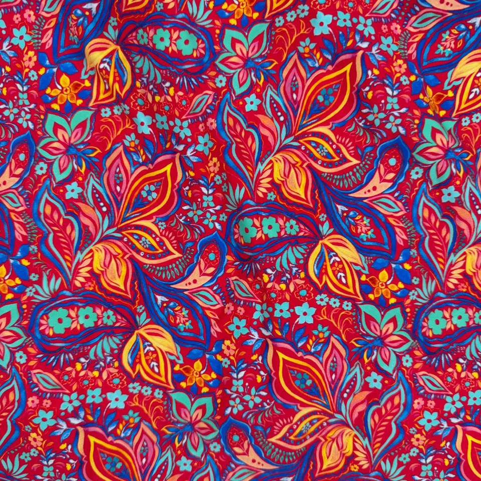 Top de natación Sunsets Rue Paisley Sadie Tankini estampado cachemir forrado talla 6 playa piscina Foto 2 de 4