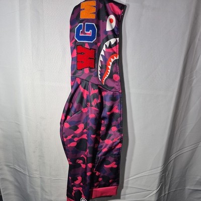 A Bathing Ape BAPE Full Zip Pink & Purple Camo Shark Hoodie Medium (Replica)