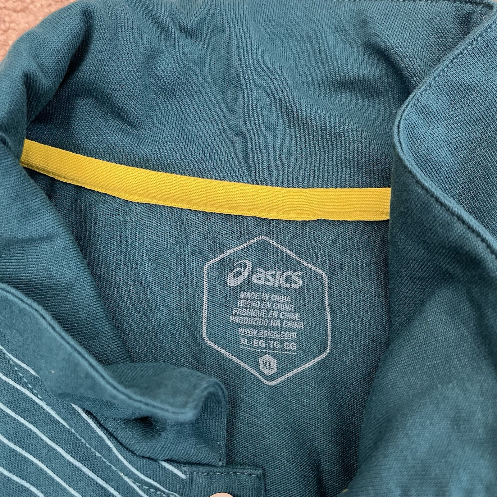 Tokyo 2020 Olympics Australia S/S Polo Shirt Size X-Large Asics Team Issue Green thumbnail 5