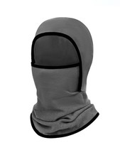 Haloumoning Kids Girls Winter Ski Face Mask Balaclava 8-12 Years, Dark Grey