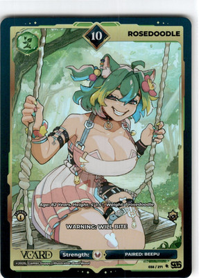VCard Divine Chaos First Edition  10 Holo Foil   Rosedoodle