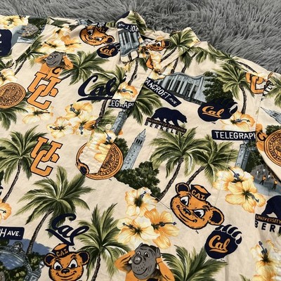 Vintage Reyn Spooner Shirt Large Beige Button Down California Berkeley 90 s Mens