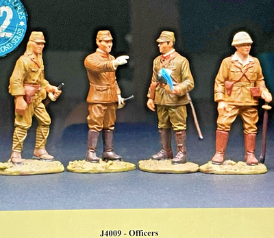 #ad 4 Japanese Army Officers Figarti Toy Soldiers World War II Pacific Theater J4009 $129.99