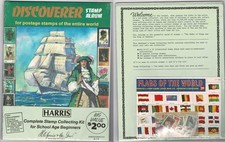 Harris & Co. Stamp Album Discoverer Kit  STILL SEALED inc Flags Of the World MNH