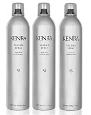 Kenra Volume Super Hold Finishing Spray # 25 16 oz Pack of 3 50% VOC