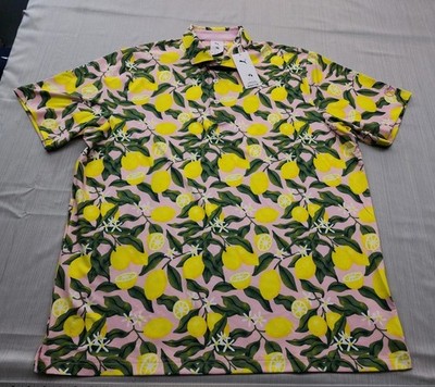 NEW Puma Golf MATTR x Arnold Palmer Lemon Squeeze Polo Shirt Mens Sz XL $90