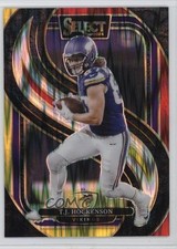 2024 Panini Select Premier Level Red & Yellow Shock Prizm TJ Hockenson #194 18d9