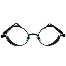 6019  Round Clear Lens Steampunk Glasses