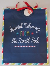 Hallmark Special Delivery from the North Pole Large Holiday Gift Bag 15.5 x 12.5