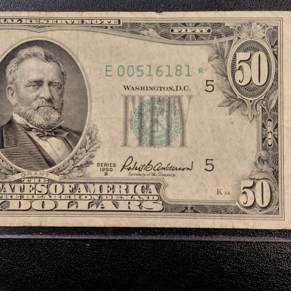 1950 ($50) *STAR* Federal Reserve Banknote. Richmond, VA. - Image 2 of 4