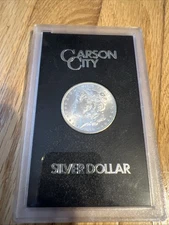 1882 Carson City Morgan  Silver Dollar Coin Uncirculated in a GSA Holder Case!