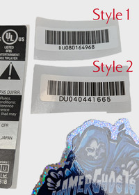 Sega Dreamcast Replacement Labels Label - USA - VA0 VA1 VA2