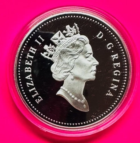 1969 - 1997 Canadian Silver Dollar - PROOF CAMEO - .500 Fine 25 Grams