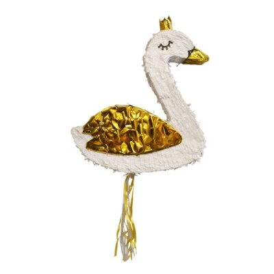 PINATA PULL-PINATA SCHWAN PARTYZUBEHÖR PARTY-ZUBEHÖR 40 x 46 x 7 CM NEU OVP