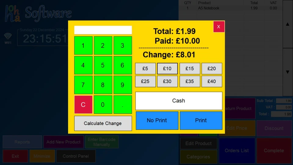 Retail Store POS / EPOS Till System Software, No Monthly Pay, Cash Register - Image 2 of 4