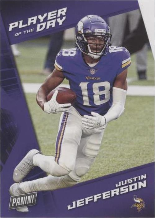 2021 Panini Player of the Day Justin Jefferson #29 - 1 of 2
