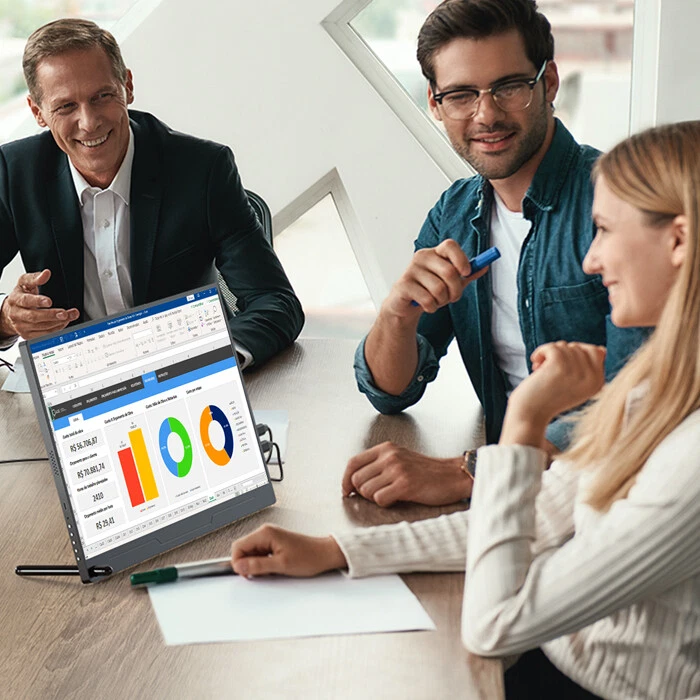 Portable Monitor 15.6'' FHD 1080P Laptop Monitor Computer External Screen USB C  - image 3 of 4