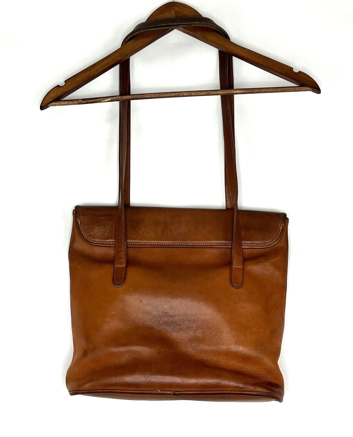 Vintage Coach Brown Leather Shoulder Tote Branson Bag Boho Casual