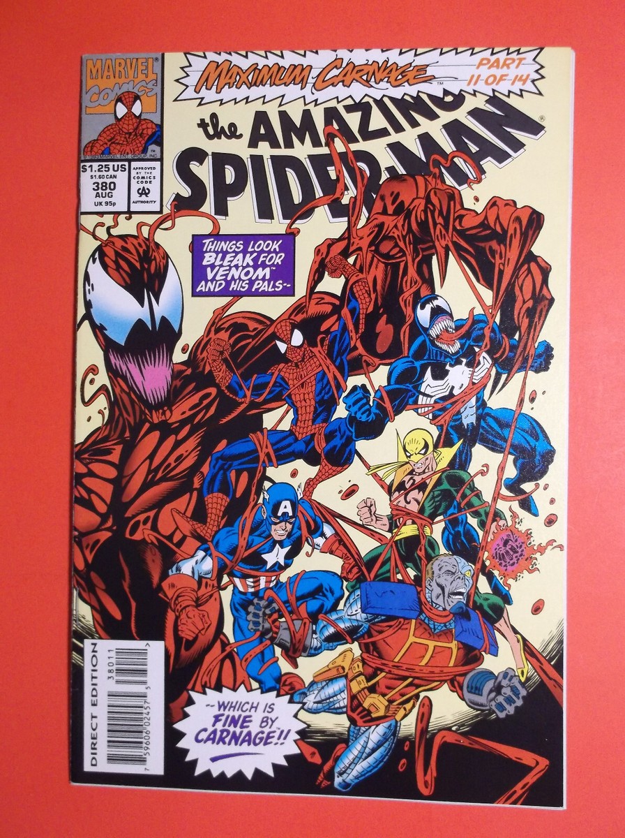 AMAZING SPIDER-MAN # 380 - VF/NM 9.0 - MAXIMUM CARNAGE - VENOM