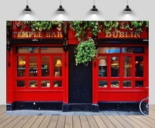 8ftx6ft Dublin Temple Bar Backdrop Photography Ireland Downtown Street Pub Ba...