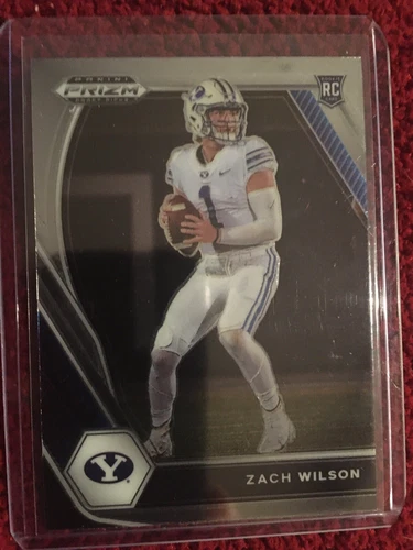 2021 Panini Prizm Draft Picks #105 ZACH WILSON Prizm RC Rookie Card Jets