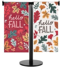 Fall Cotton Kitchen Towel Set, Colorful Leaf Print, Soft Absorbent, Autumn Decor