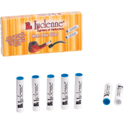 Lucienne 9mm Pure Paper Wrapped Charcoal Filter for Tobacco Pipe Cigar  Cigarette