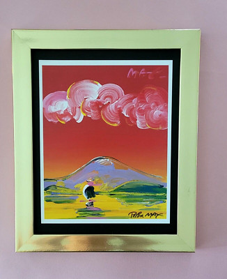 Peter Max | Vintage Print Signed |  Mounted in a New 10x8 in Frame | Buy it Now!