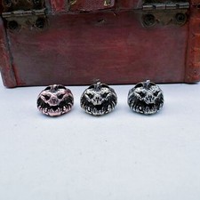 Demon Pumpkin Brass Bead Parachute Cord Knife Lanyard Pendant EDC DIY Accessorie