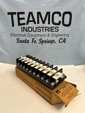 NEW (Lot of 10) Buchanan 0341 Switch Sectional Terminal Blocks