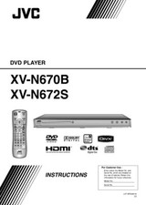 JVC XV-N670B XV-N672S DVD Player Owners Instruction Manual Reprint