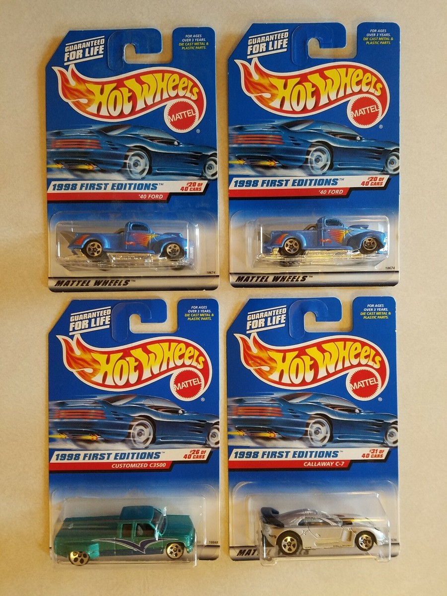 LOT Hot Wheels First Editions 38 cars 1998 1999 2000 2001
