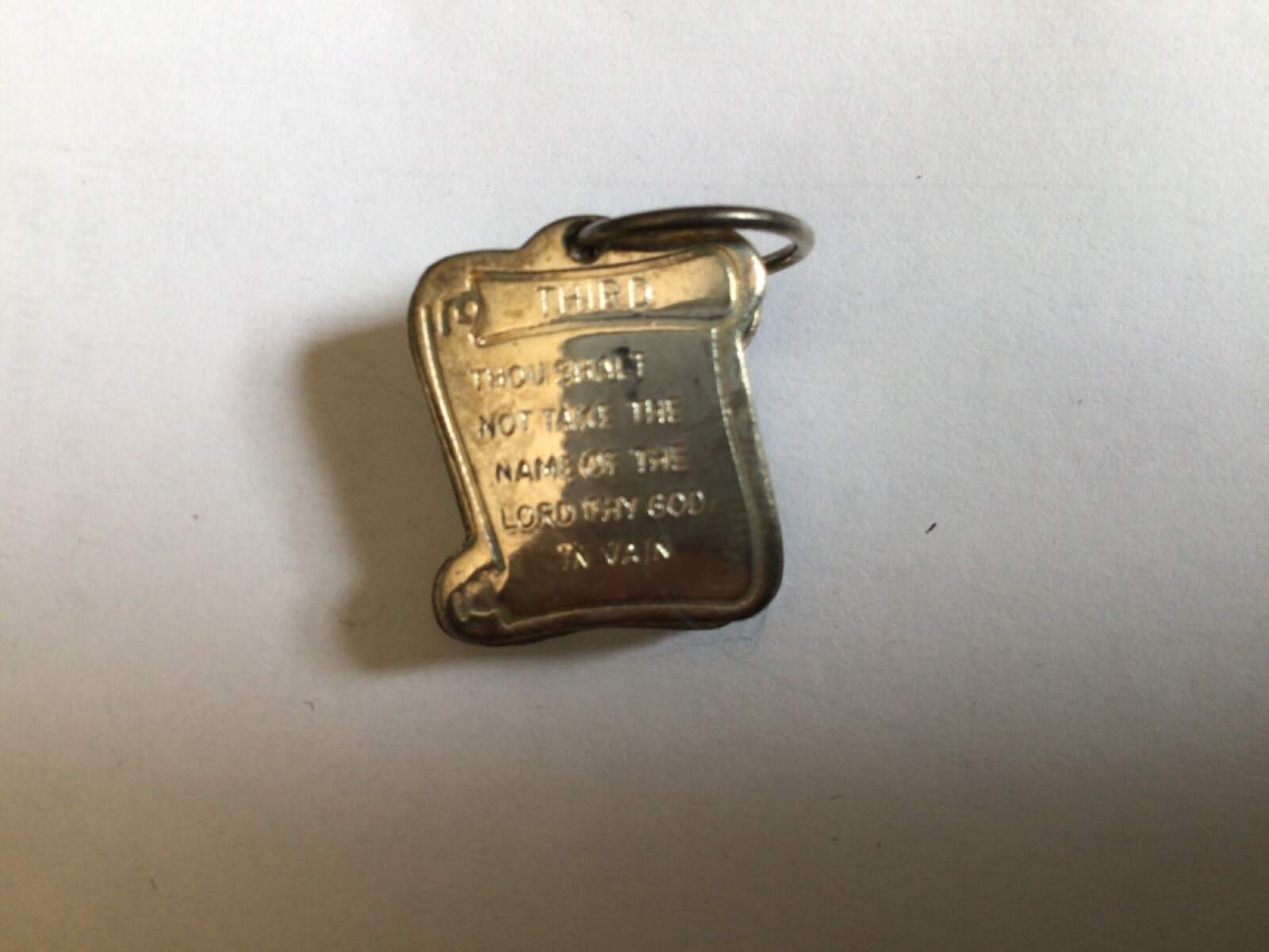 Ten Commandments Charms Silver Tone - image 3