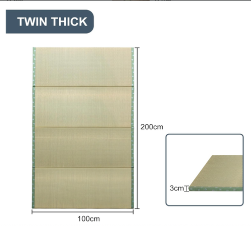 MAXYOYO Japanese Traditional Tatami Mat - 4 Folds Firm and Comfortable Futon Mat - Picture 3 of 7