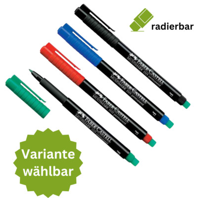 Faber-Castell Folienschreiber MULTIMARK OHP Marker Folienstifte radierbar