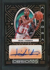 2021-22 ISIAH THOMAS 33/50 AUTO PANINI OBSIDIAN AURORA AUTOGRAPHS