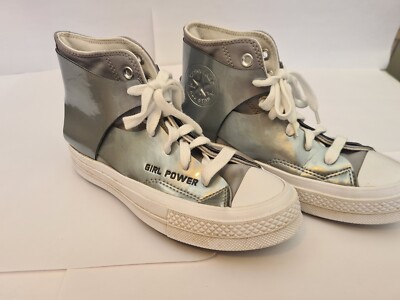 Feng Chen Wang x Converse Chuck Taylor Girl Power Grey Silver White Gray  Size UK