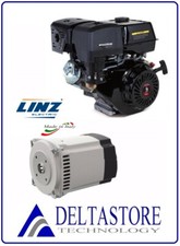 KIT GENERATORE ALTERNATORE LINZ SP10MG 5 KVA 220V CON MOTORE DELTAENGINE 9HP
