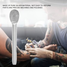 4.4cm/1.7in Pure Silver Contact Screw Binder Binding Post Tattoo Machine BX5