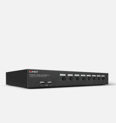 Lindy 8 Port DisplayPort 1.2, USB 2.0 KVM Switch