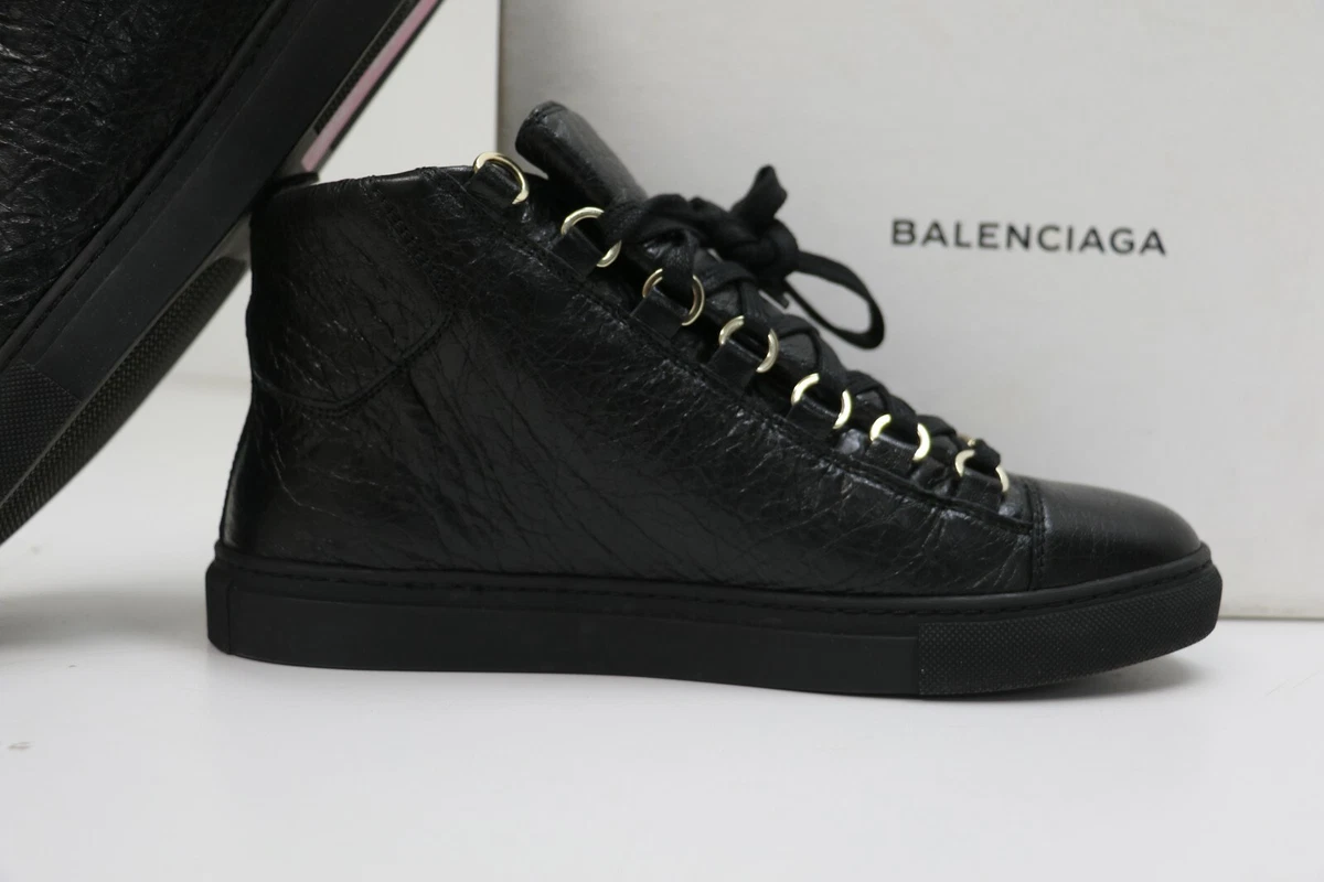 all black balenciaga arena sneakers