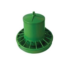 MANGIATOIA A TRAMOGGIA CON ANTISPRECO DA 5 KG IN PLASTICA PER POLLI GALLINE