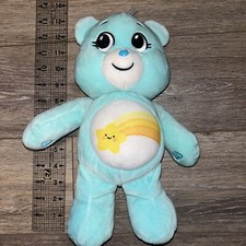 Basic Fun Care Bears Wish Bear Plush 12" Aqua Shooting Star Stuffed Animal