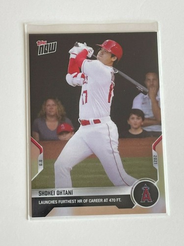 2021 Topps Now #329 Shohei Ohttai 06/08/21 Angels 470 FT HR Card PRINT RUN 2,582